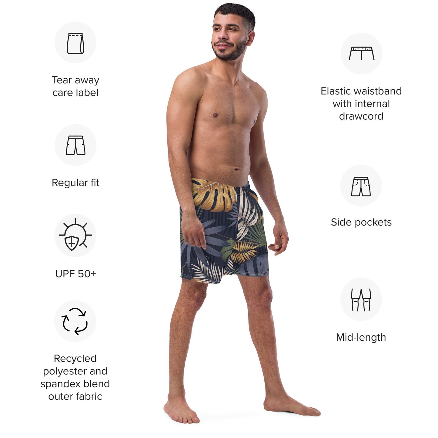 Palms Down Swim Boxers