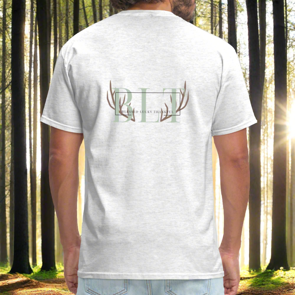 BLT Logo 'Antlers' Work Classic T-Shirt - Unisex - light heather gray