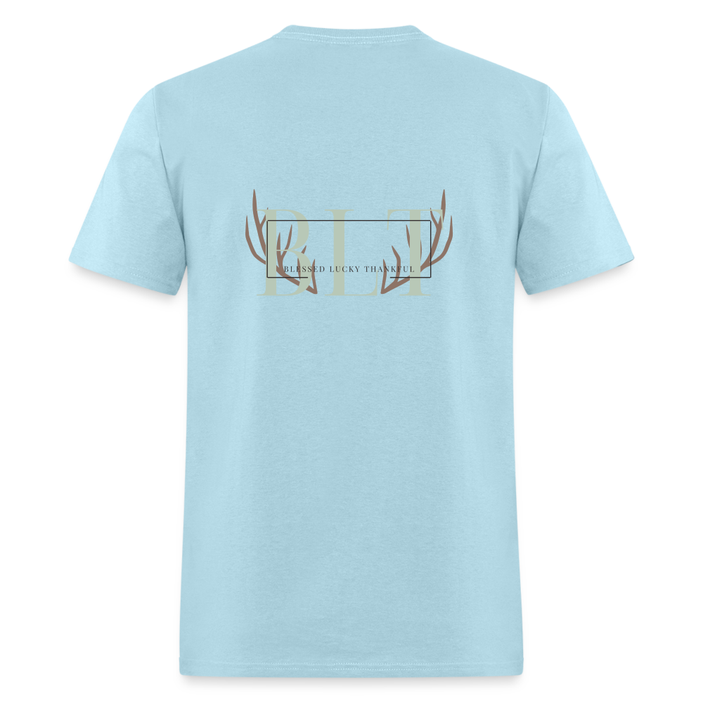 BLT Logo 'Antlers' Work Classic T-Shirt - Unisex - powder blue