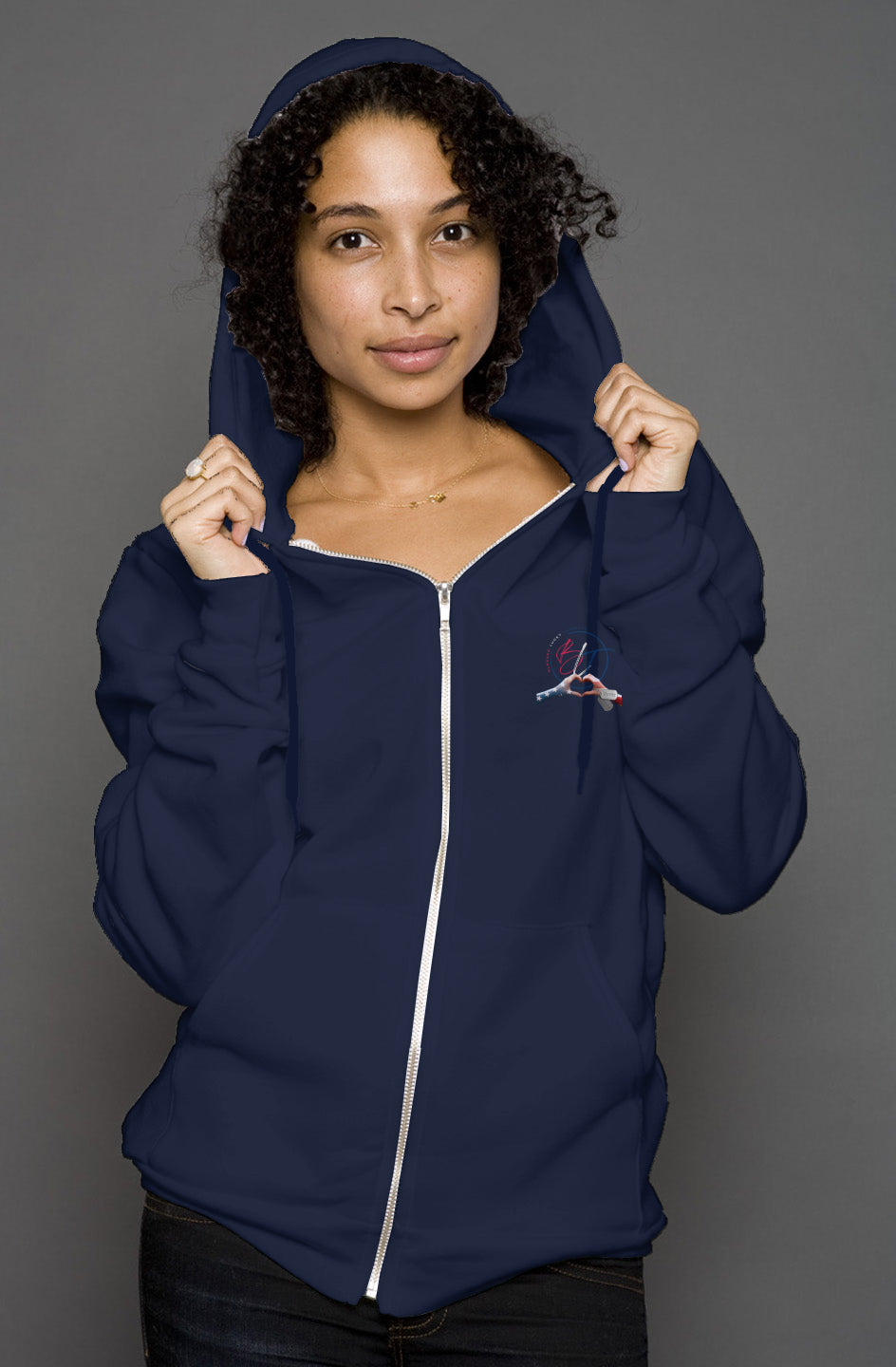 BLT Honor Collection - Navy Unisex Zip Hoody