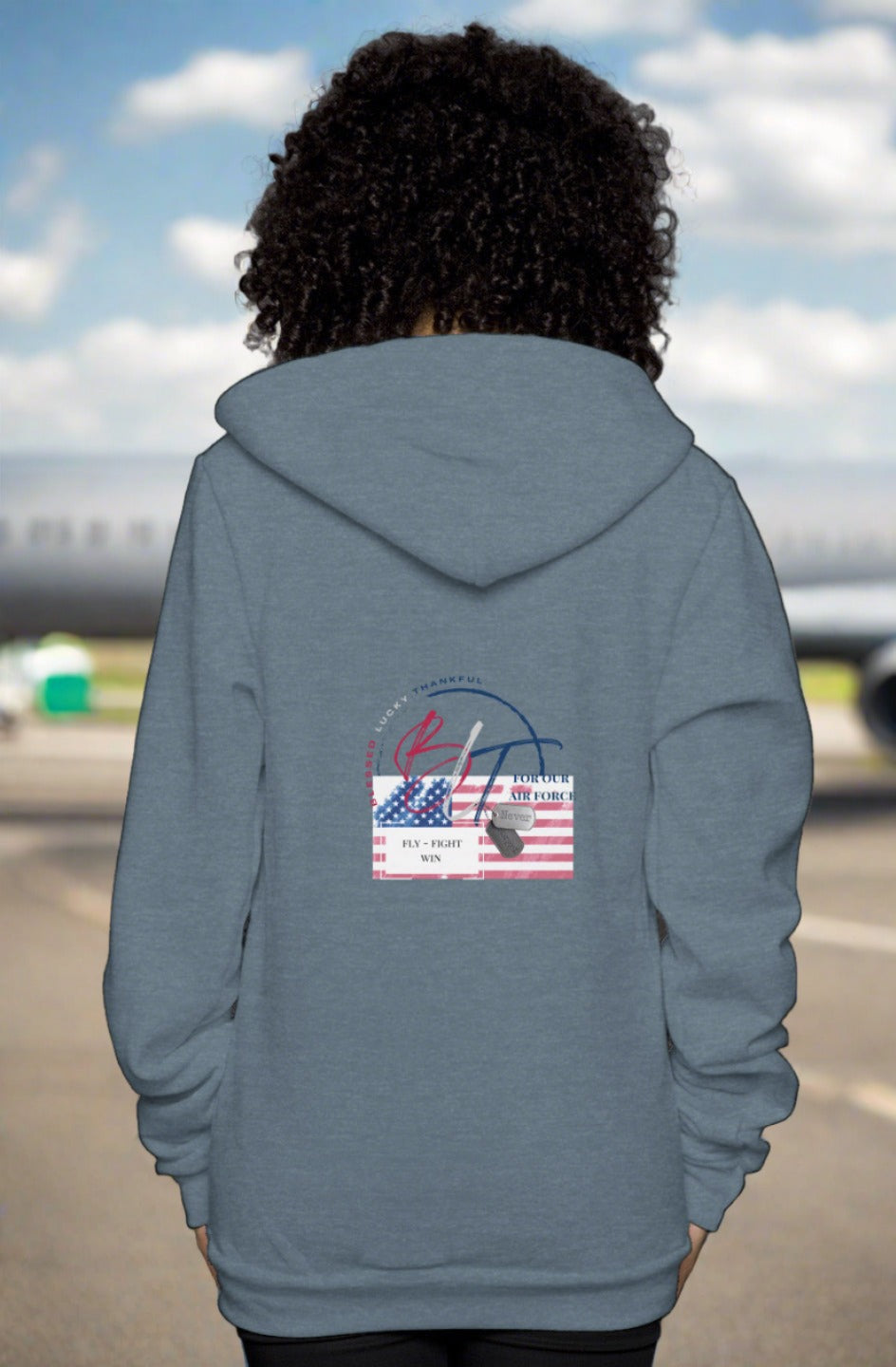 BLT Honor Collection Air Force Unisex Zip Hoody