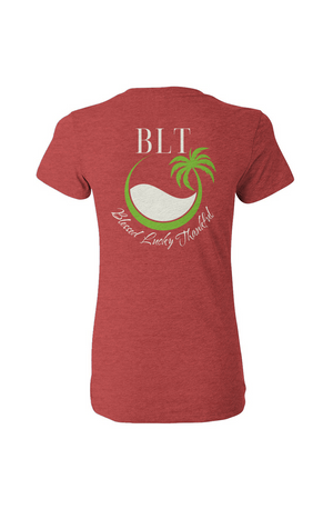 Live AlohaTriblend Deep V Neck Tee