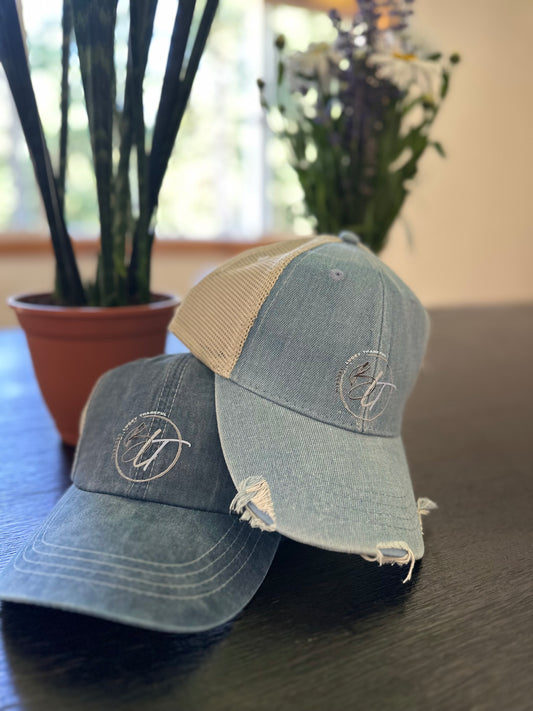 Denim SnapBack Distressed Hats