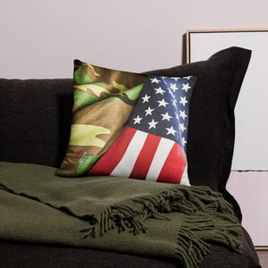 American Flag Throw Pillow