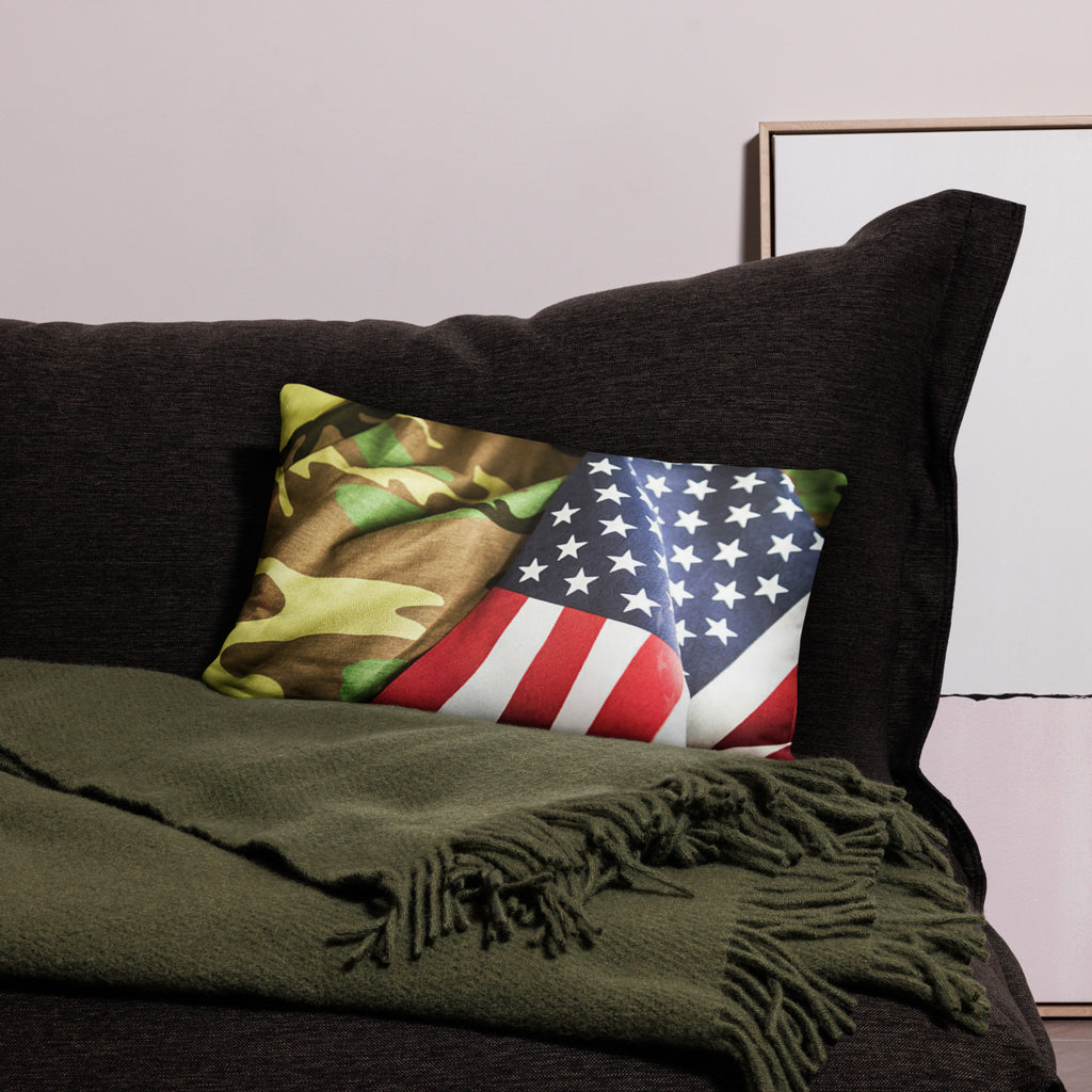 American Flag Throw Pillow