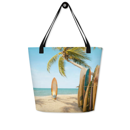 Surf's Up Large Tote Bag