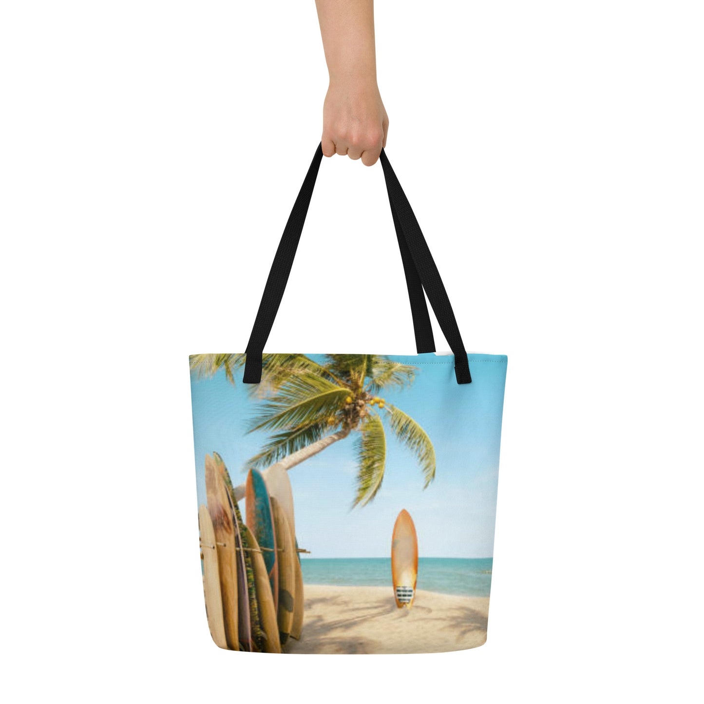 Surf's Up Large Tote Bag