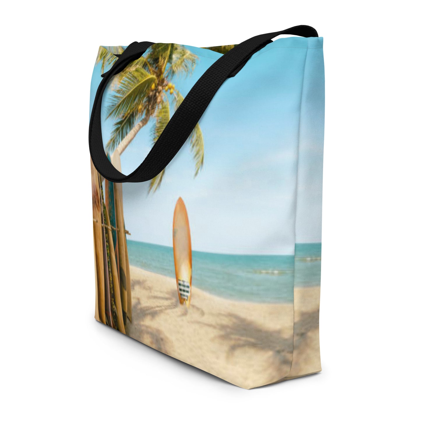 Surf's Up Large Tote Bag