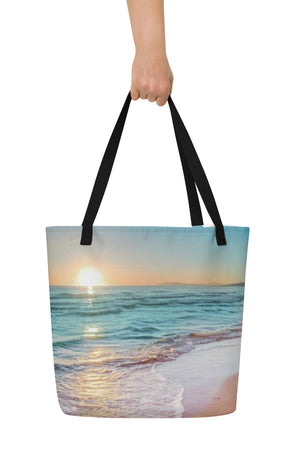 Ocean to Go Please - Large Tote Bag