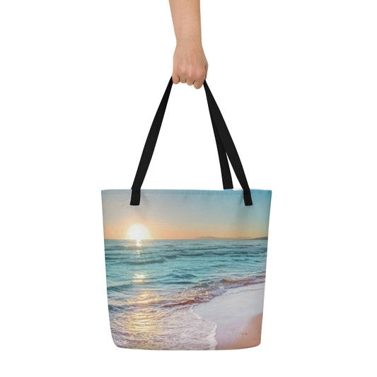 Ocean to Go Please - Large Tote Bag