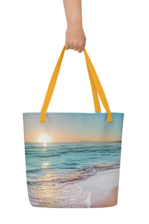 Ocean to Go Please - Large Tote Bag