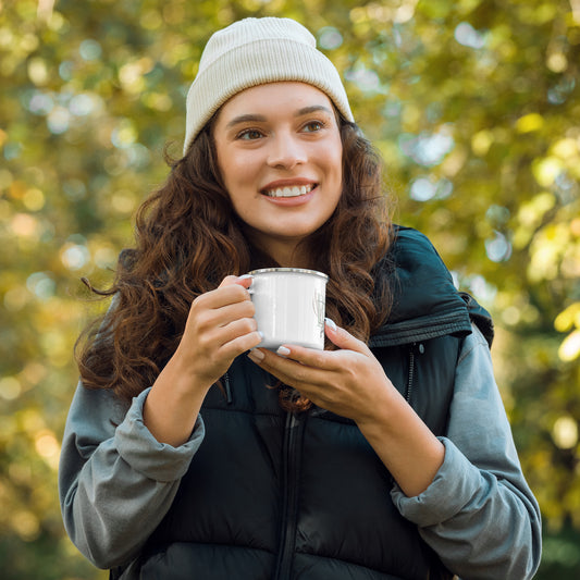 Camper Coffee Enamel Mug