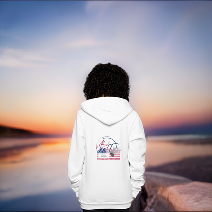 Honors US Coast Guard Zip Hoodie