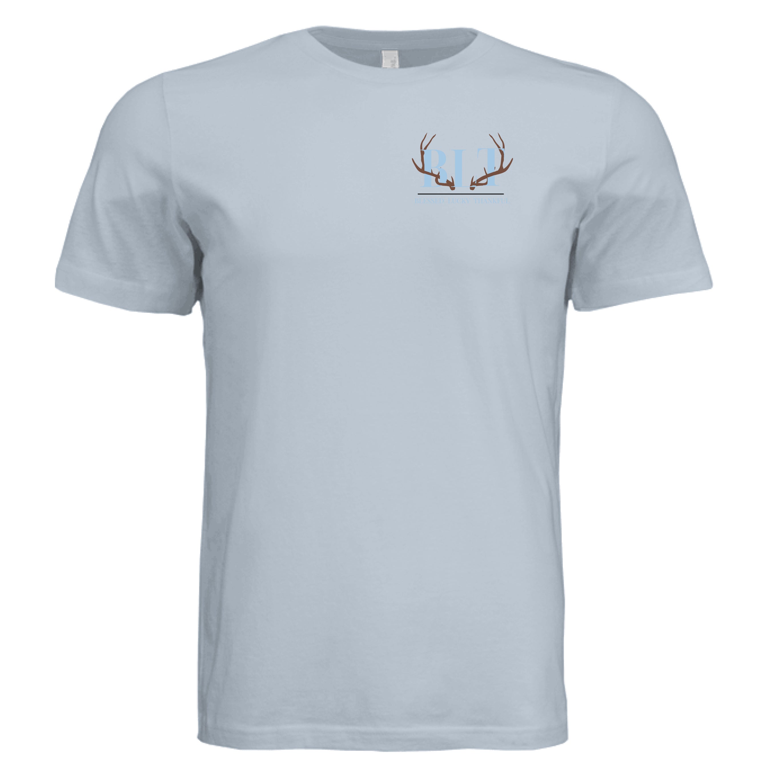 Solid Carolina Blue Triblend - FRONT