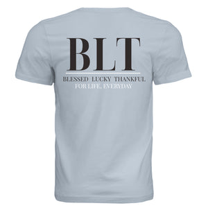 Solid Carolina Blue Triblend - BACK