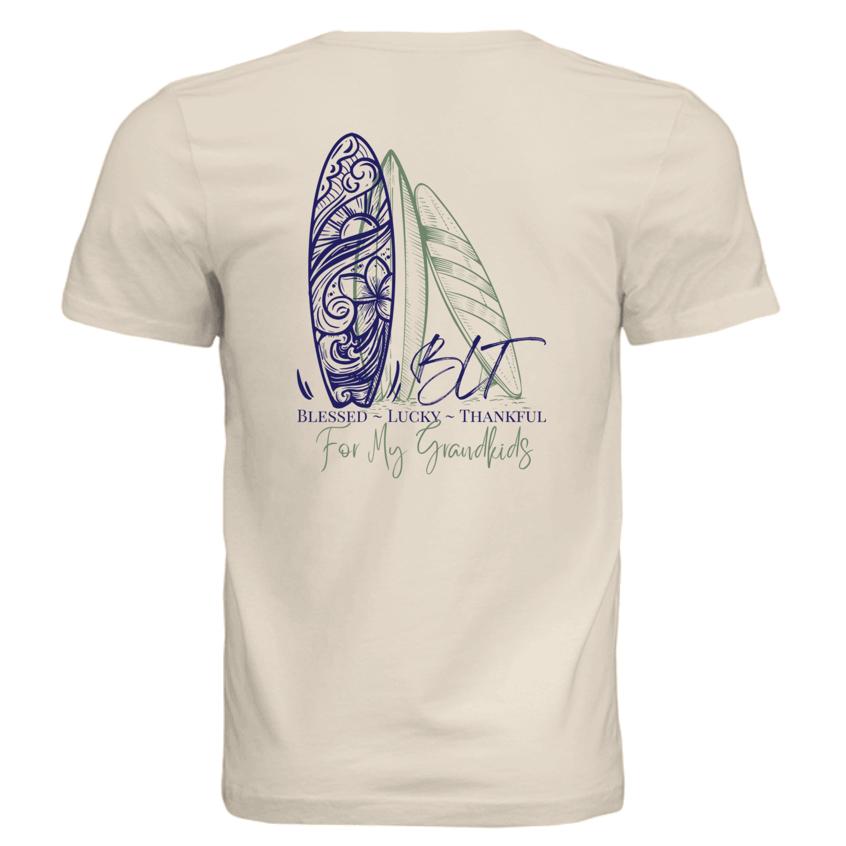 Solid Natural Triblend - BACK