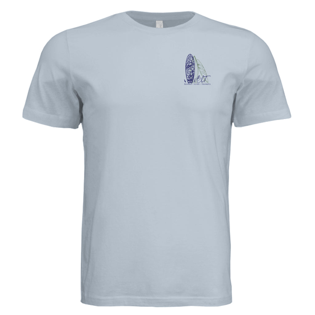 Solid Carolina Blue Triblend - FRONT