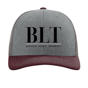 Heather Grey/ Charcoal/ Maroon - FRONT