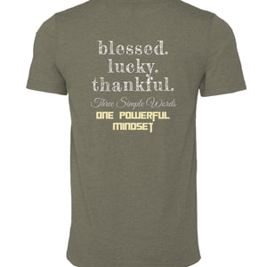 Heather Military Green - 3001CVC - BACK