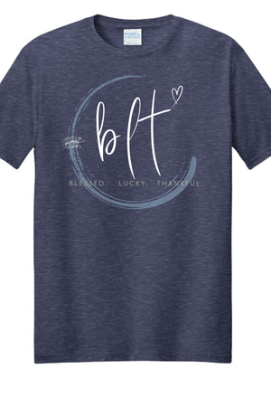 Team Navy Heather - PC455 - FRONT