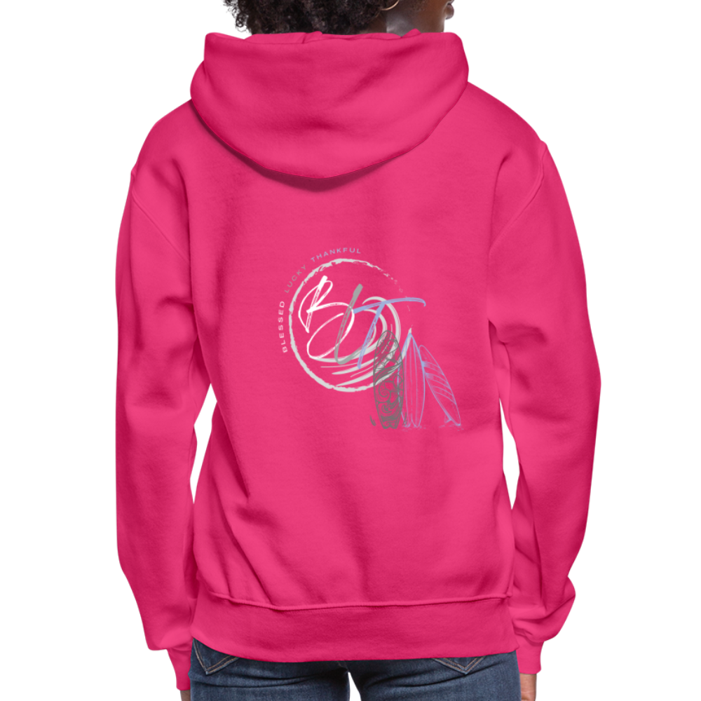 BLT 'Catch a Wave' Women's Hoodie - fuchsia