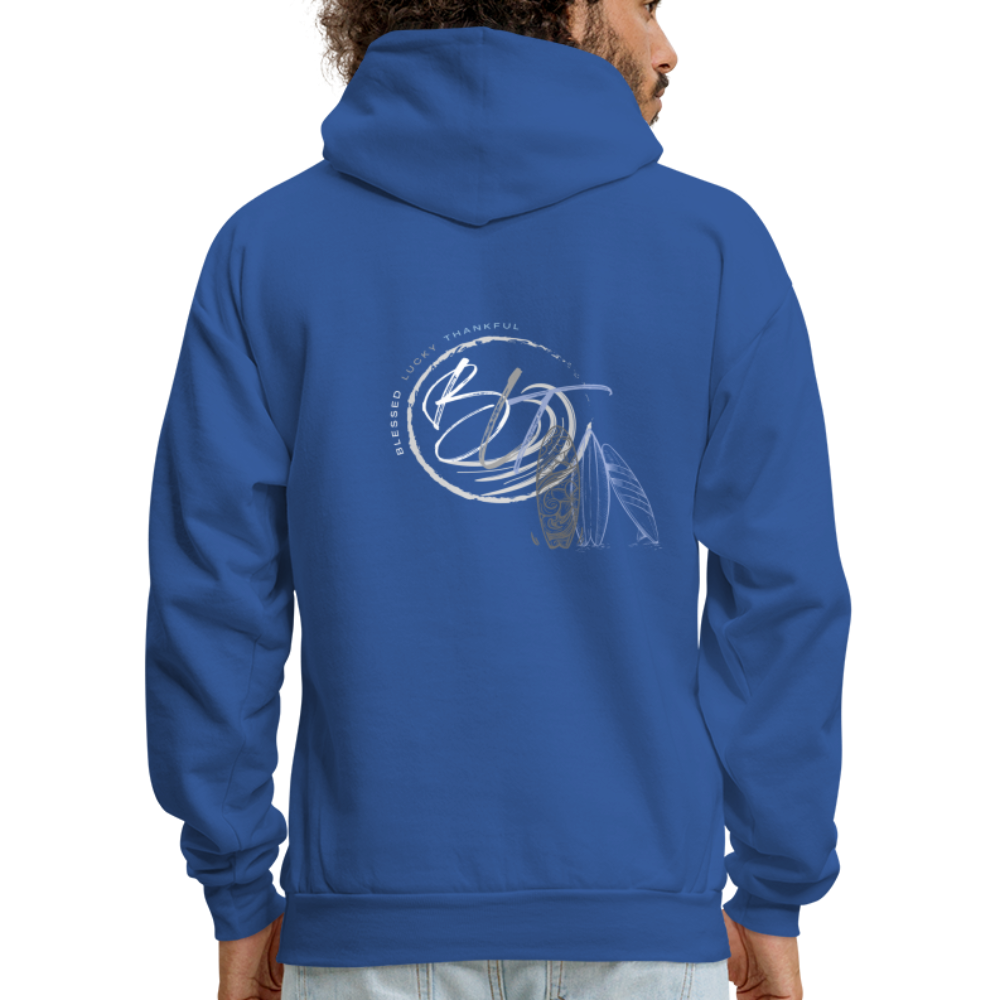 Men's 'Catch a Wave' Hoodie - royal blue