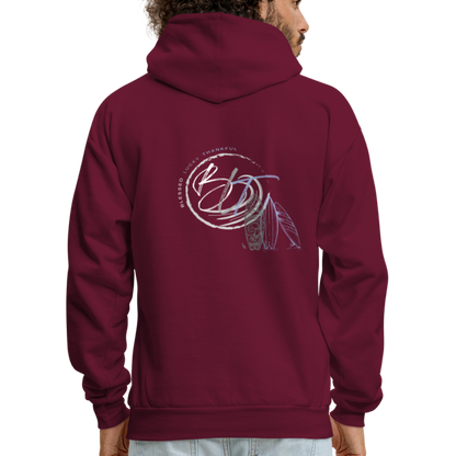 Men's 'Catch a Wave' Hoodie - burgundy