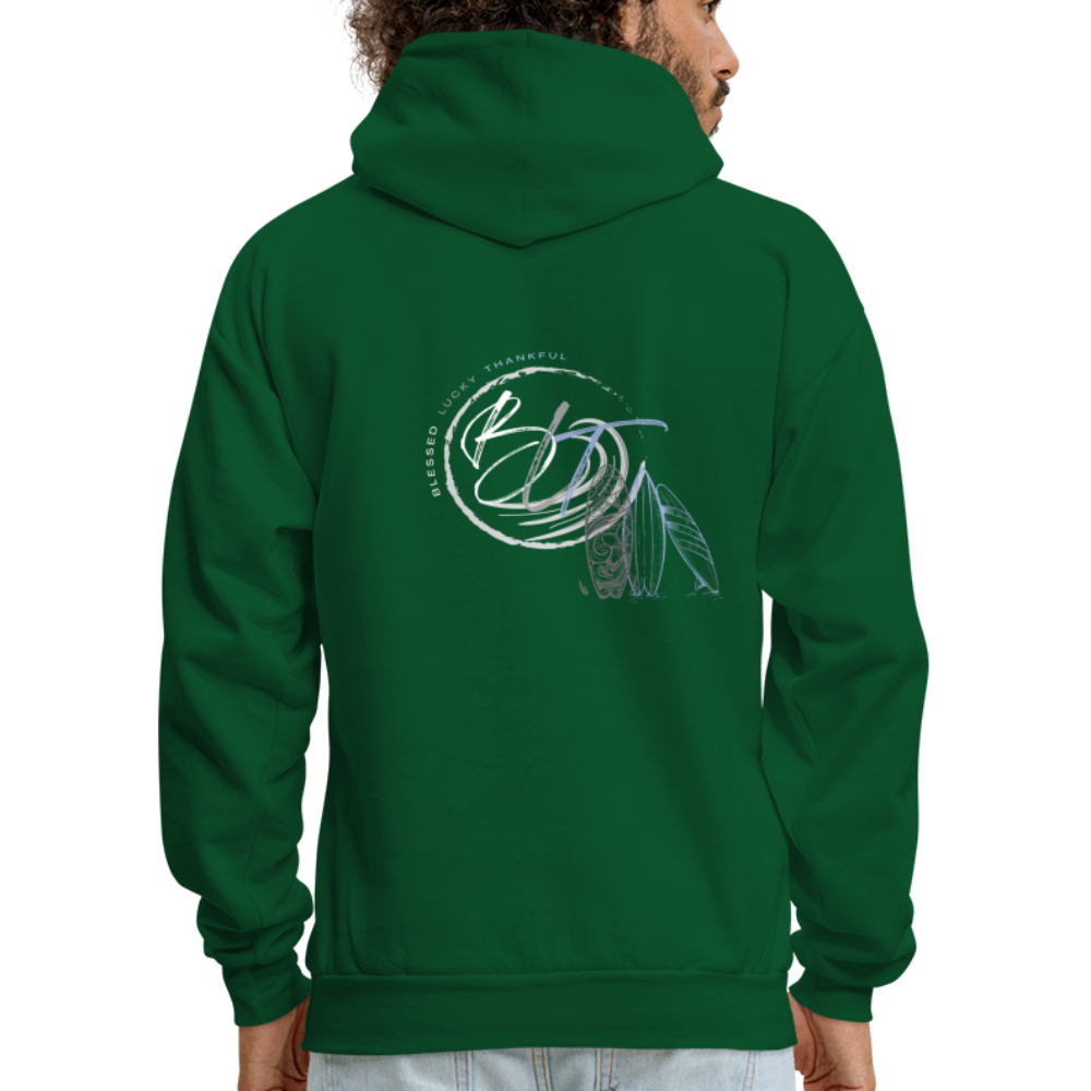 Men's 'Catch a Wave' Hoodie - forest green