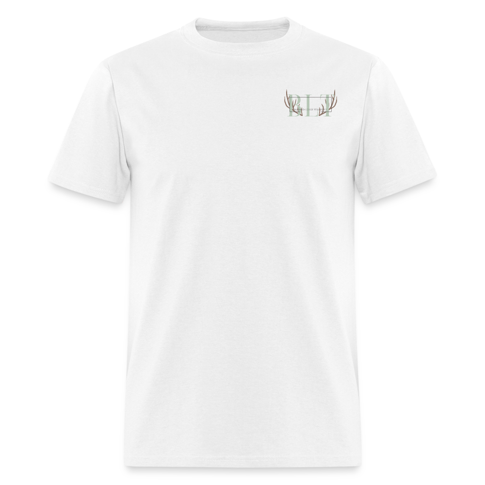 BLT Logo 'Antlers' Work Classic T-Shirt - Unisex - white