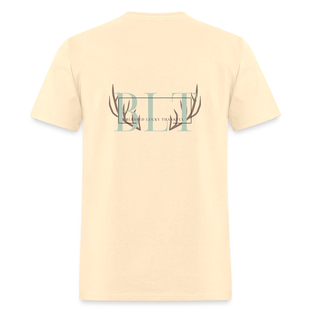 BLT Logo 'Antlers' Work Classic T-Shirt - Unisex - natural