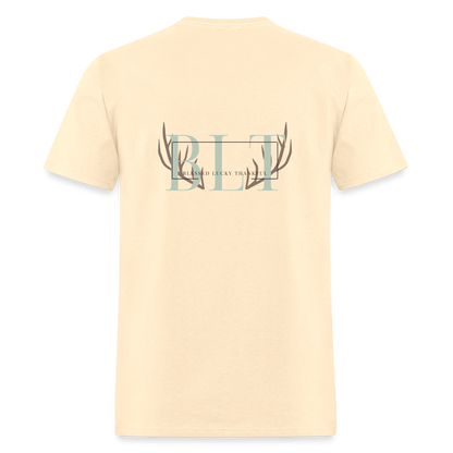 BLT Logo 'Antlers' Work Classic T-Shirt - Unisex - natural