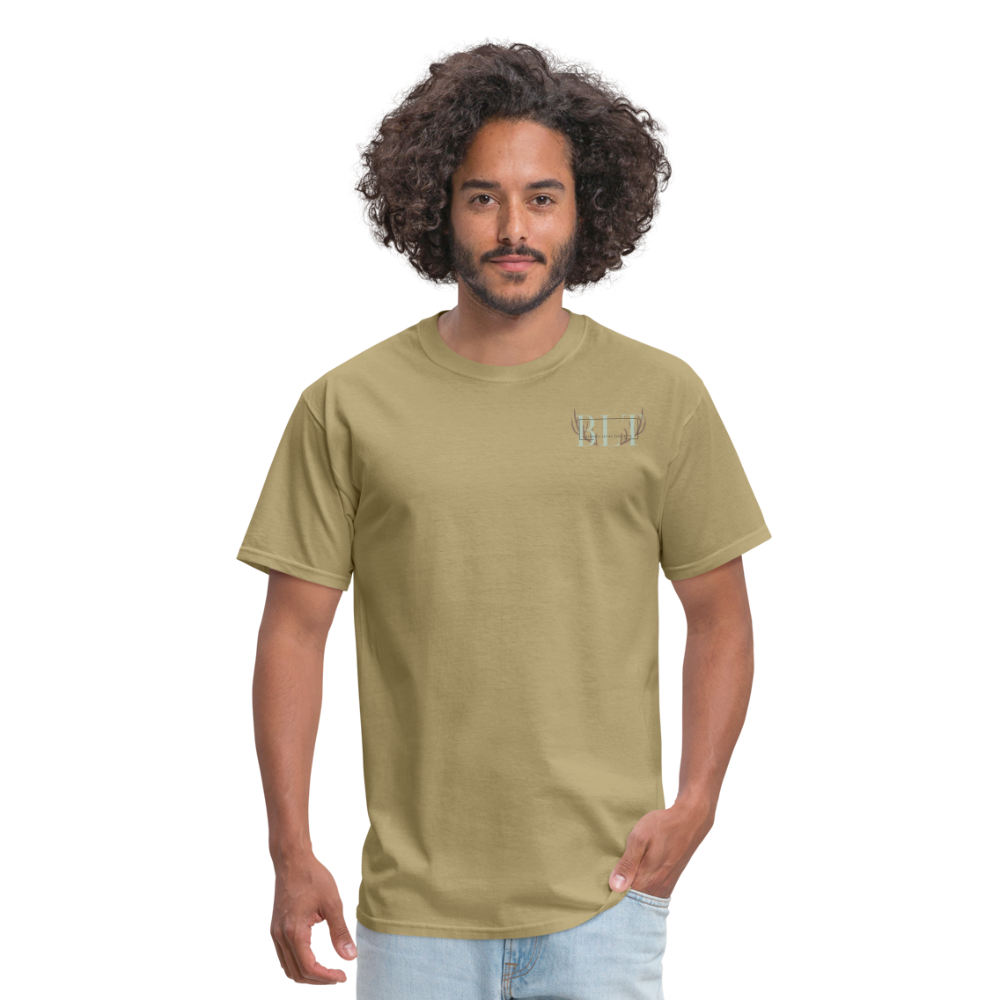 BLT Logo 'Antlers' Work Classic T-Shirt - Unisex - khaki