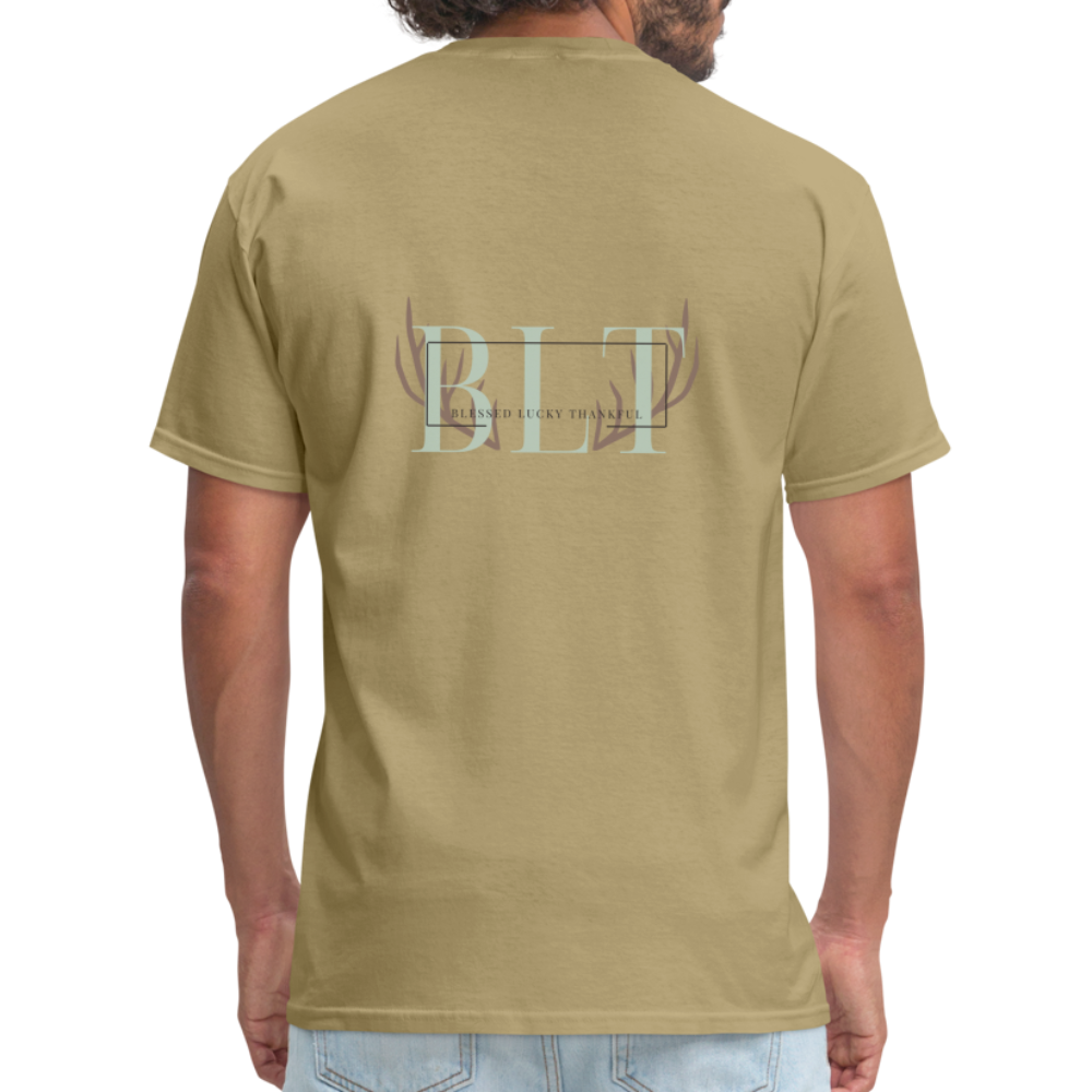 BLT Logo 'Antlers' Work Classic T-Shirt - Unisex - khaki