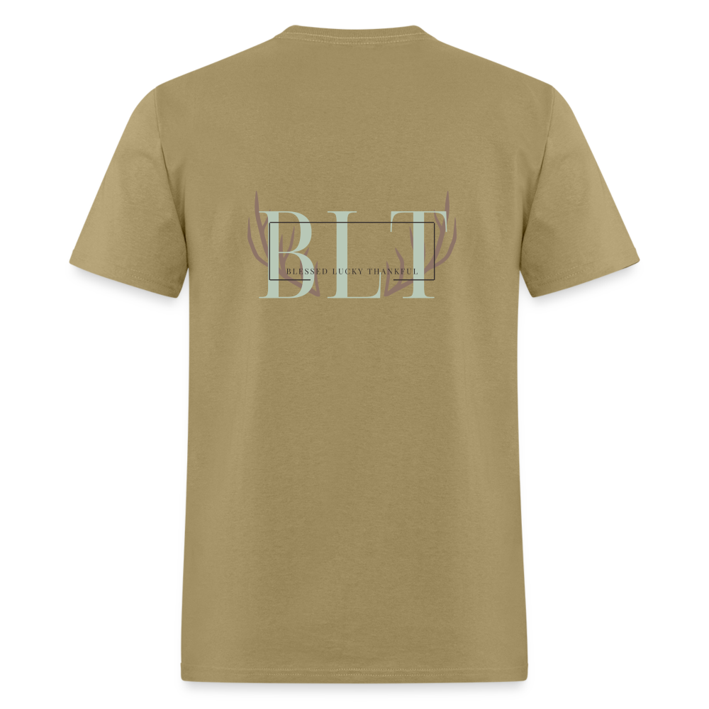 BLT Logo 'Antlers' Work Classic T-Shirt - Unisex - khaki