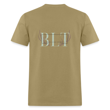 BLT Logo 'Antlers' Work Classic T-Shirt - Unisex - khaki