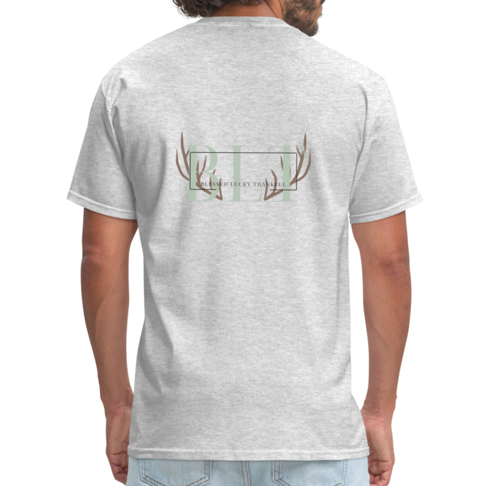 BLT Logo 'Antlers' Work Classic T-Shirt - Unisex - heather gray