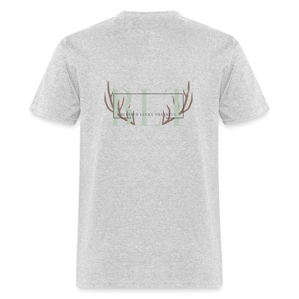 BLT Logo 'Antlers' Work Classic T-Shirt - Unisex - heather gray