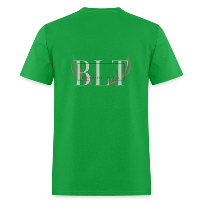 BLT Logo 'Antlers' Work Classic T-Shirt - Unisex - bright green