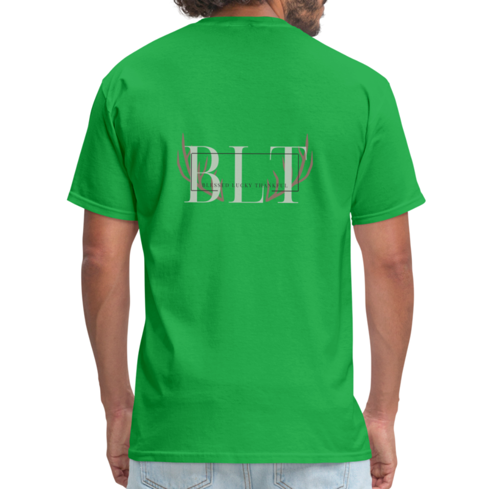 BLT Logo 'Antlers' Work Classic T-Shirt - Unisex - bright green