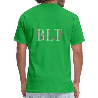 BLT Logo 'Antlers' Work Classic T-Shirt - Unisex - bright green