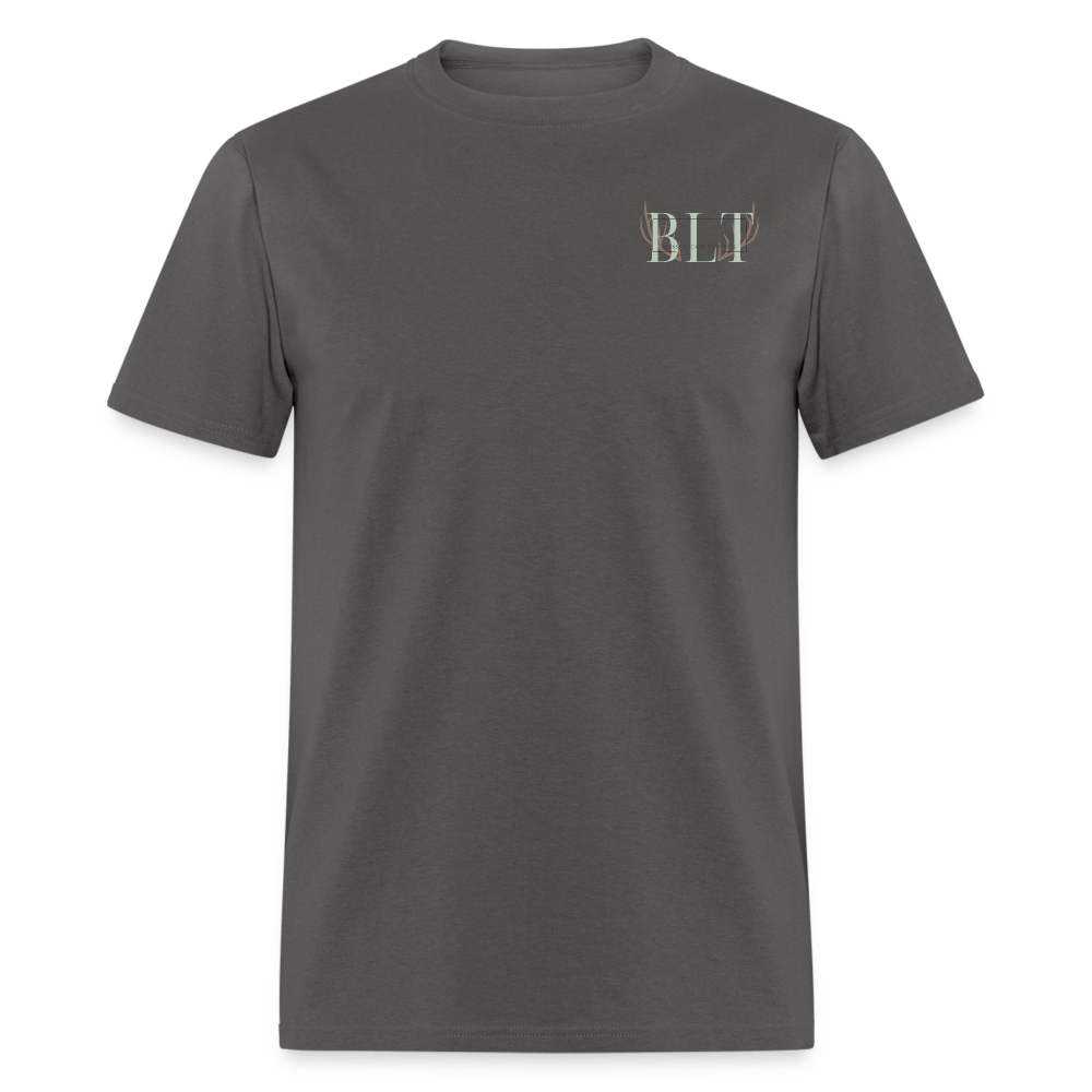 BLT Logo 'Antlers' Work Classic T-Shirt - Unisex - charcoal