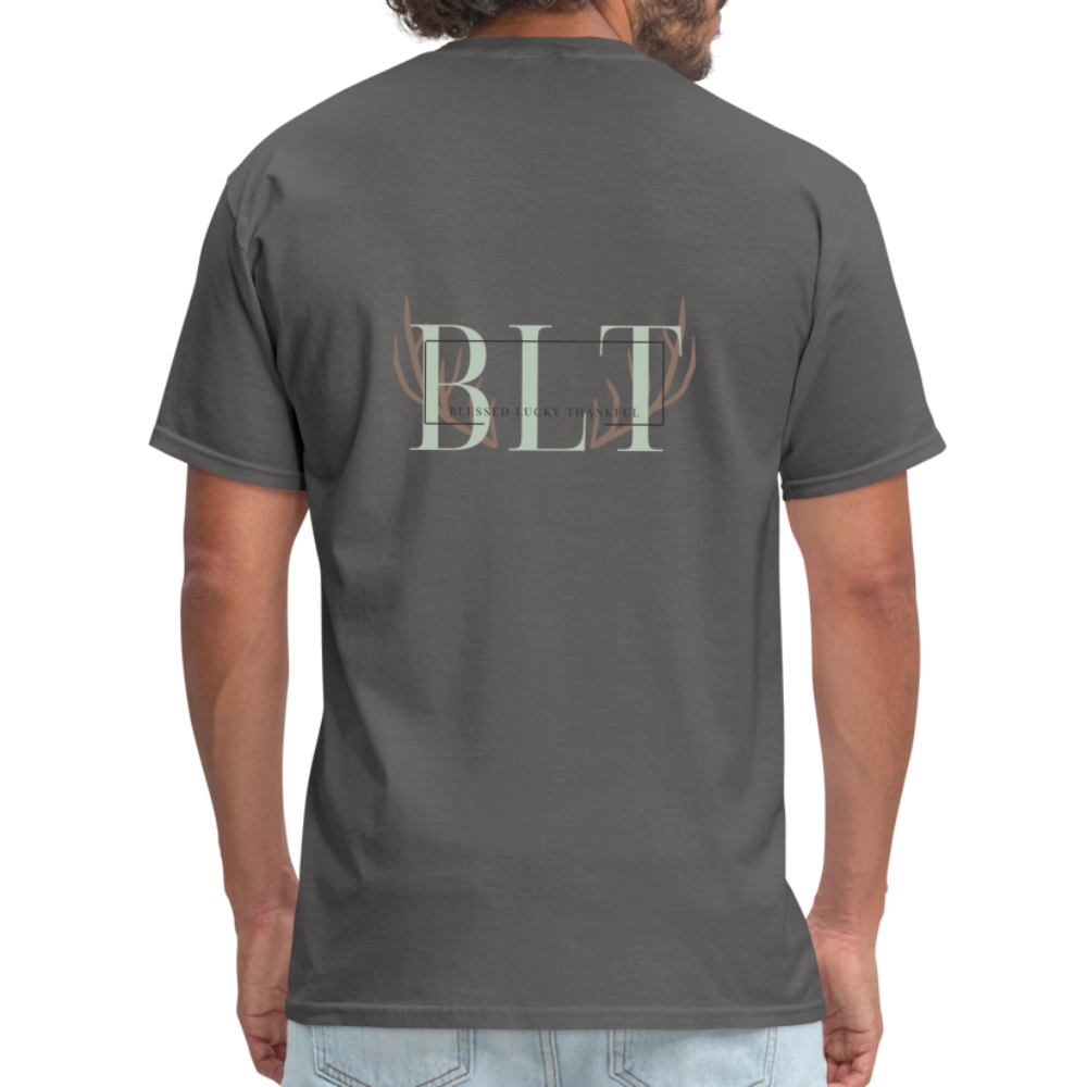 BLT Logo 'Antlers' Work Classic T-Shirt - Unisex - charcoal