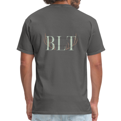 BLT Logo 'Antlers' Work Classic T-Shirt - Unisex - charcoal