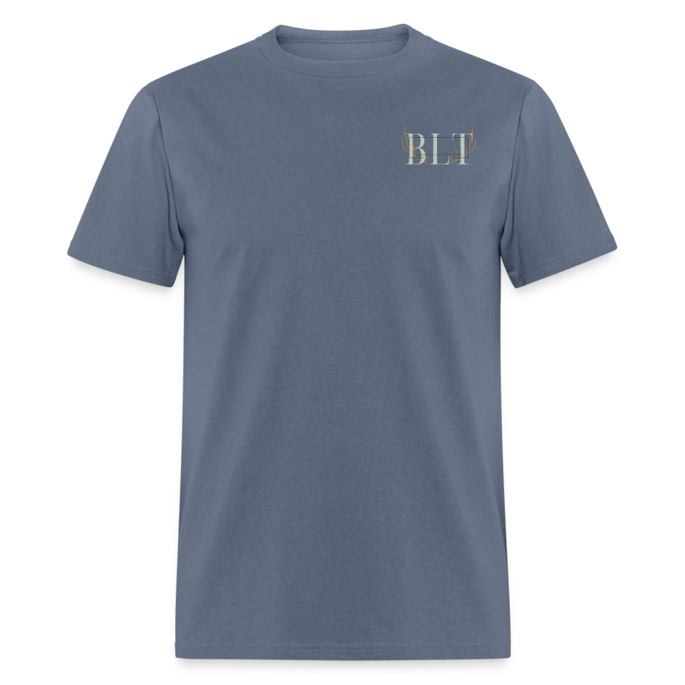 BLT Logo 'Antlers' Work Classic T-Shirt - Unisex - denim