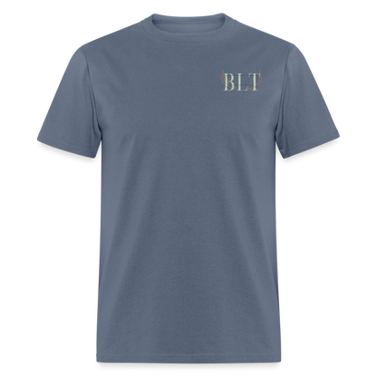 BLT Logo 'Antlers' Work Classic T-Shirt - Unisex - denim