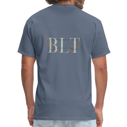 BLT Logo 'Antlers' Work Classic T-Shirt - Unisex - denim