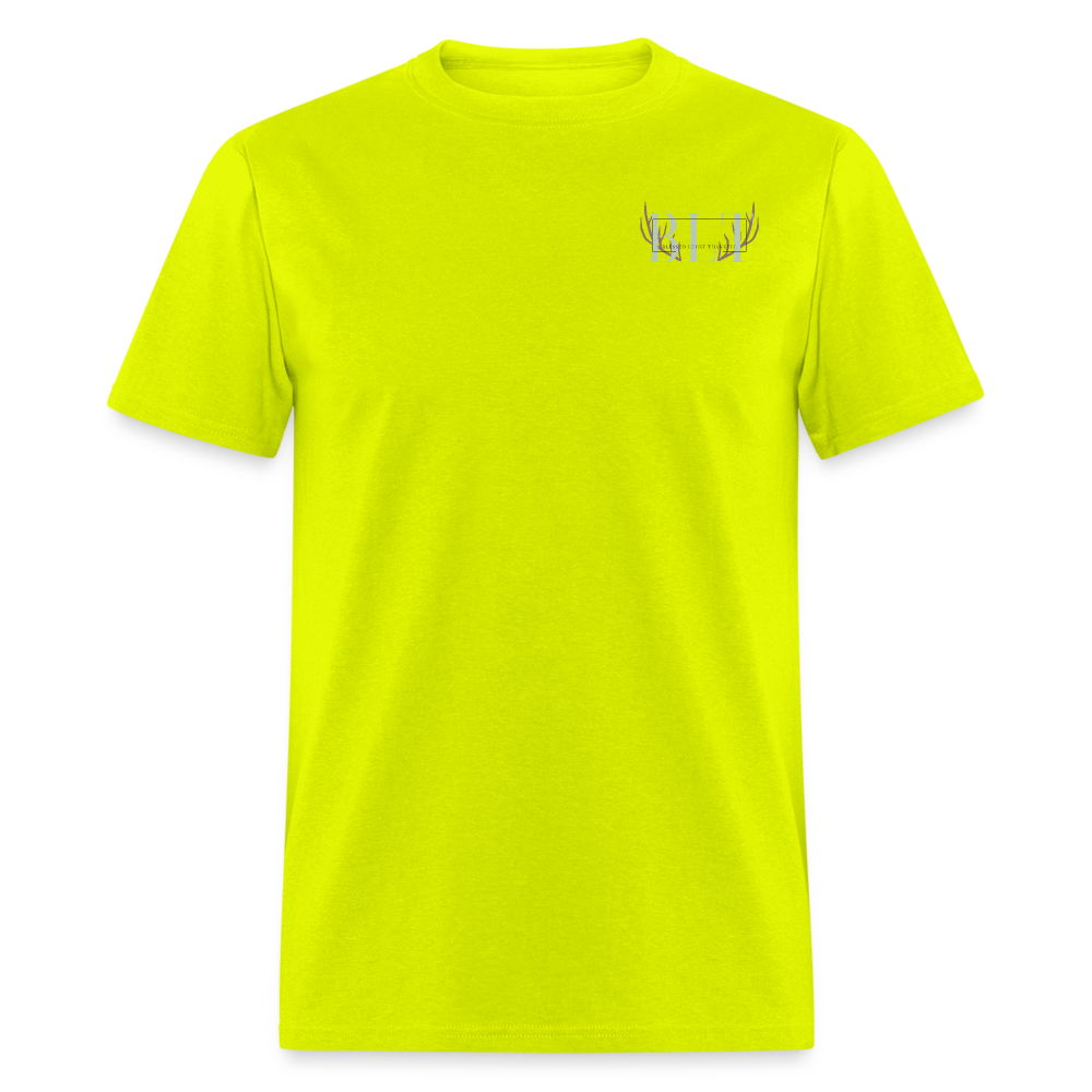 BLT Logo 'Antlers' Work Classic T-Shirt - Unisex - safety green