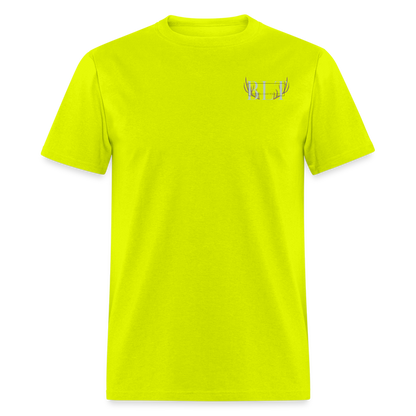 BLT Logo 'Antlers' Work Classic T-Shirt - Unisex - safety green