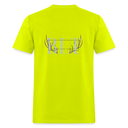 BLT Logo 'Antlers' Work Classic T-Shirt - Unisex - safety green