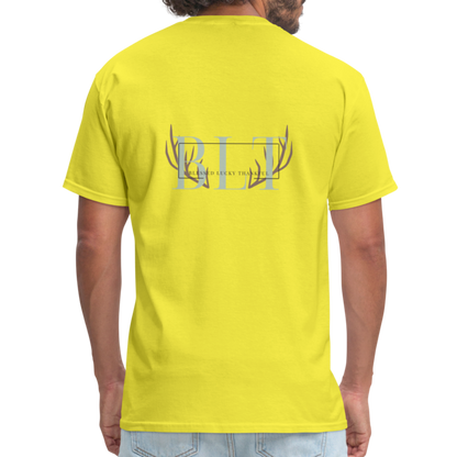 BLT Logo 'Antlers' Work Classic T-Shirt - Unisex - yellow